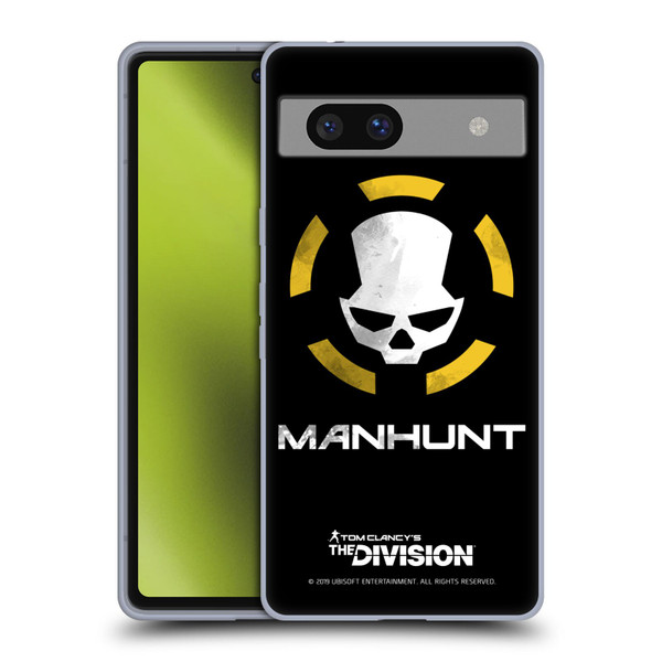 Tom Clancy's The Division Dark Zone Manhunt Logo Soft Gel Case for Google Pixel 7a