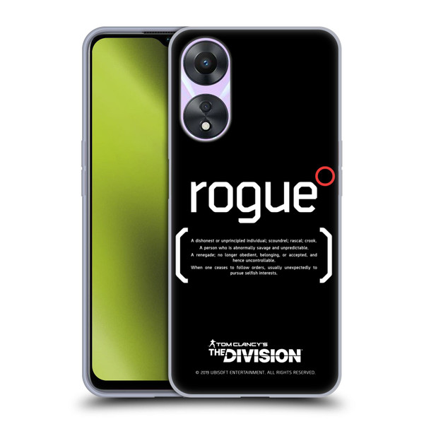 Tom Clancy's The Division Dark Zone Rouge 1 Soft Gel Case for OPPO A78 5G