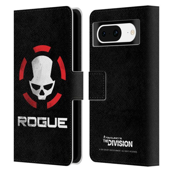 Tom Clancy's The Division Dark Zone Rouge Logo Leather Book Wallet Case Cover For Google Pixel 8