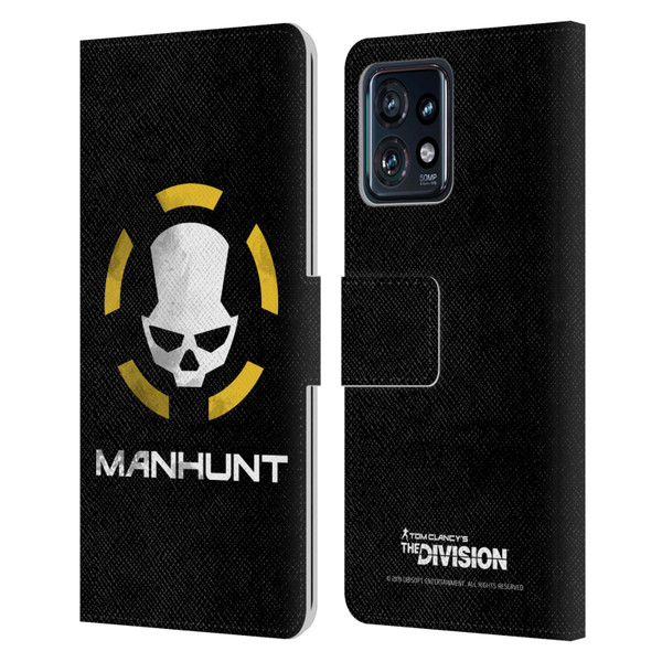 Tom Clancy's The Division Dark Zone Manhunt Logo Leather Book Wallet Case Cover For Motorola Moto Edge 40 Pro