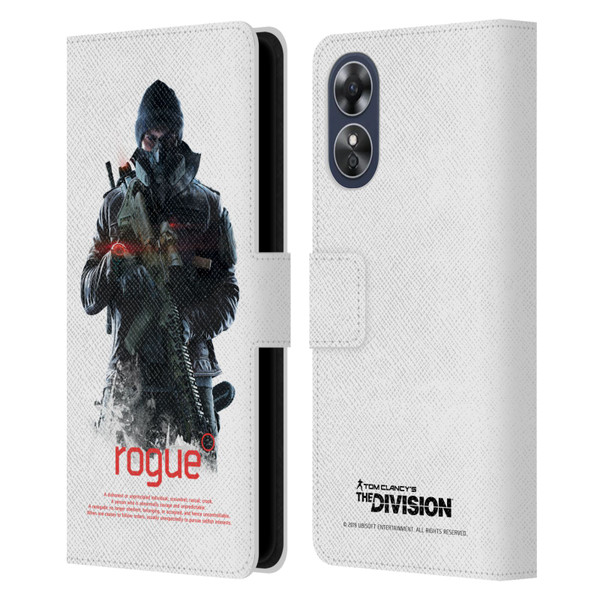 Tom Clancy's The Division Dark Zone Rouge 2 Leather Book Wallet Case Cover For OPPO A17