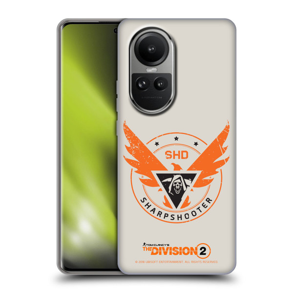 Tom Clancy's The Division 2 Logo Art Sharpshooter Soft Gel Case for OPPO Reno10 5G / Reno10 Pro 5G