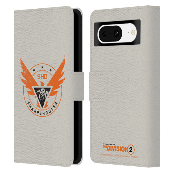 Tom Clancy's The Division 2 Logo Art Sharpshooter Leather Book Wallet Case Cover For Google Pixel 8