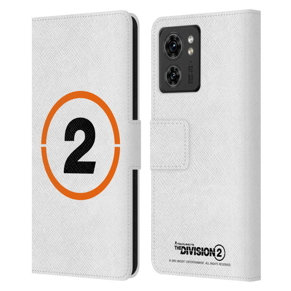Tom Clancy's The Division 2 Logo Art Ring 2 Leather Book Wallet Case Cover For Motorola Moto Edge 40