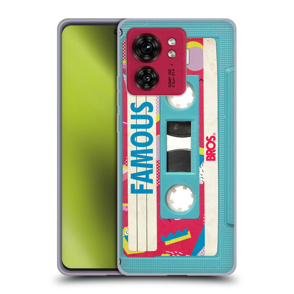 BROS Vintage Cassette Tapes When Will I Be Famous Soft Gel Case for Motorola Moto Edge 40