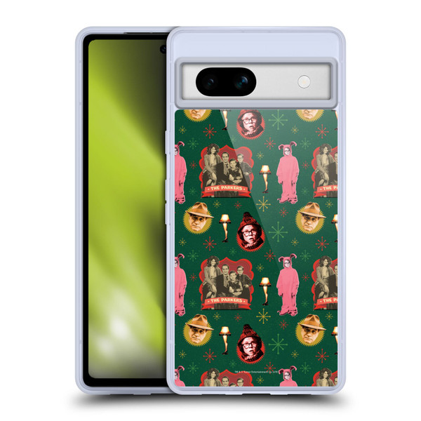 A Christmas Story Composed Art Alfie Family Pattern Soft Gel Case for Google Pixel 7a