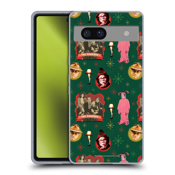 A Christmas Story Composed Art Alfie Family Pattern Soft Gel Case for Google Pixel 7a