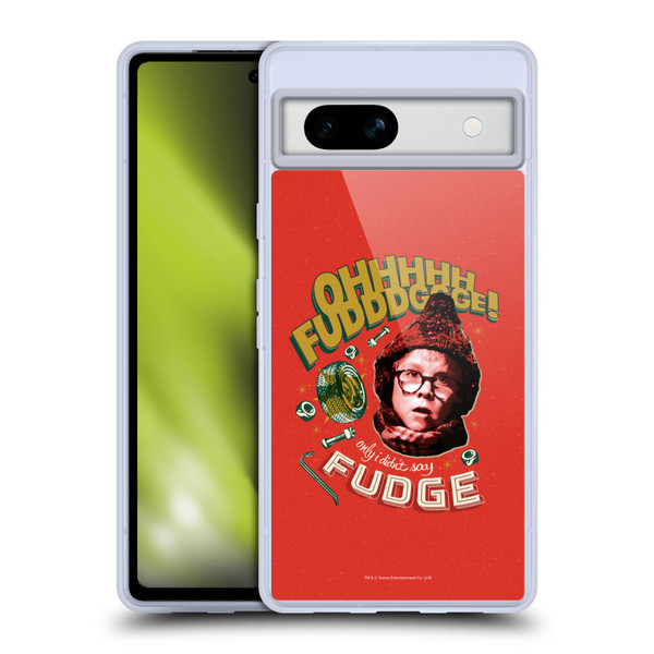 A Christmas Story Composed Art Oh Fudge Soft Gel Case for Google Pixel 7a