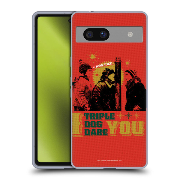 A Christmas Story Composed Art Triple Dog Dare Soft Gel Case for Google Pixel 7a