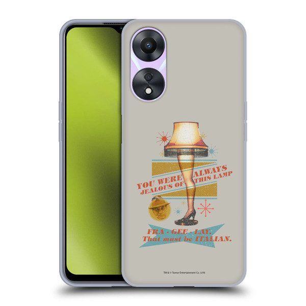 A Christmas Story Composed Art Leg Lamp Soft Gel Case for OPPO A78 4G