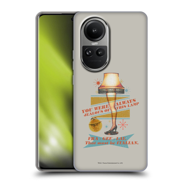 A Christmas Story Composed Art Leg Lamp Soft Gel Case for OPPO Reno10 5G / Reno10 Pro 5G