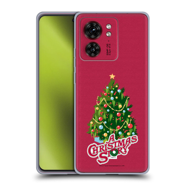 A Christmas Story Graphics Holiday Tree Soft Gel Case for Motorola Moto Edge 40