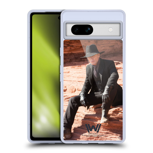Westworld Characters Man In Black Soft Gel Case for Google Pixel 7a