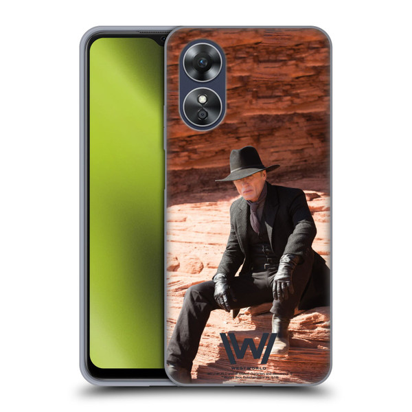 Westworld Characters Man In Black Soft Gel Case for OPPO A17