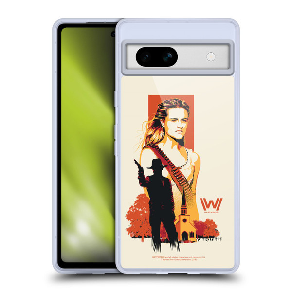 Westworld Graphics Wyatt Soft Gel Case for Google Pixel 7a