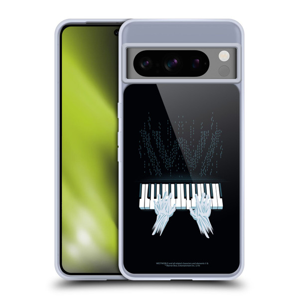 Westworld Graphics Piano Soft Gel Case for Google Pixel 8 Pro