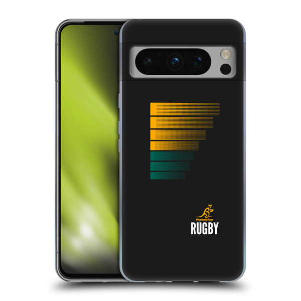 Australia National Rugby Union Team Crest Rugby Green Yellow Soft Gel Case for Google Pixel 8 Pro