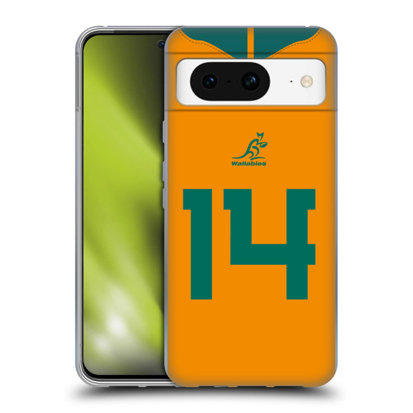 Australia National Rugby Union Team 2021/22 Players Jersey Position 14 Soft Gel Case for Google Pixel 8