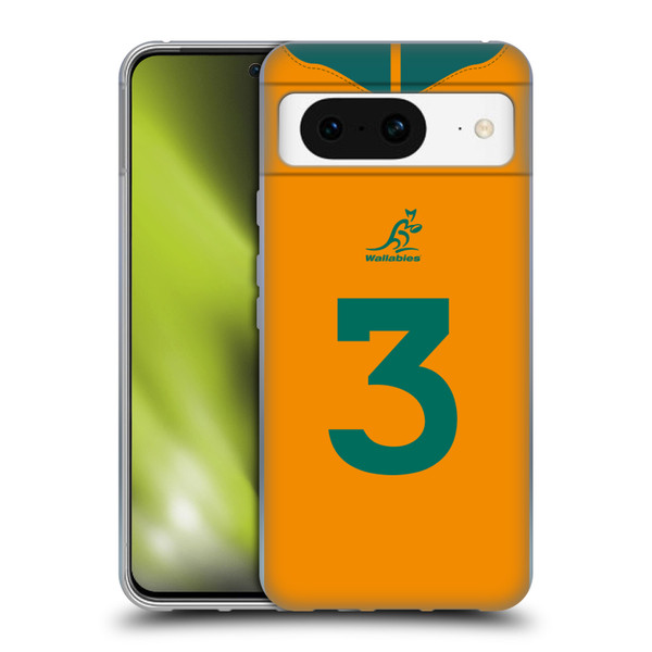 Australia National Rugby Union Team 2021/22 Players Jersey Position 3 Soft Gel Case for Google Pixel 8
