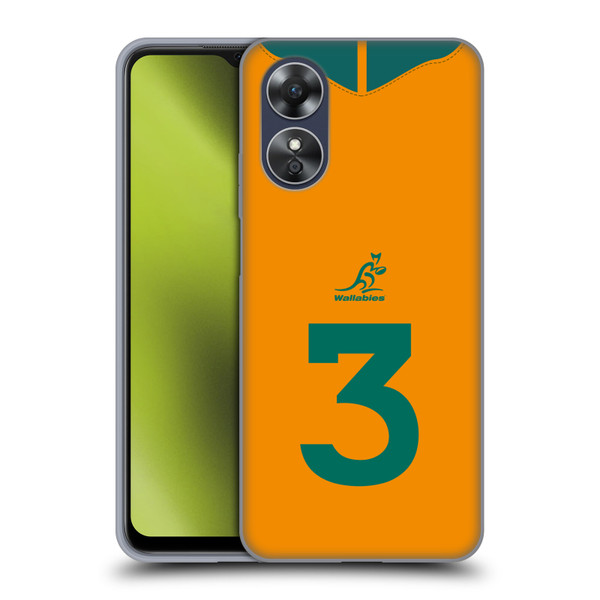 Australia National Rugby Union Team 2021/22 Players Jersey Position 3 Soft Gel Case for OPPO A17