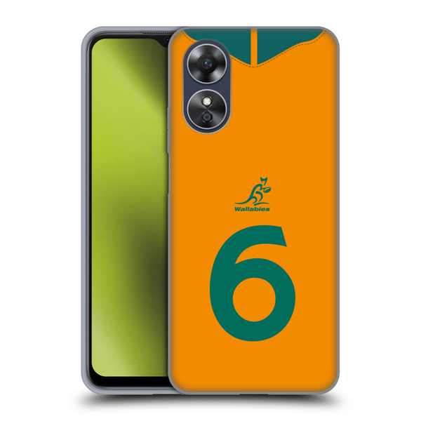 Australia National Rugby Union Team 2021/22 Players Jersey Position 6 Soft Gel Case for OPPO A17
