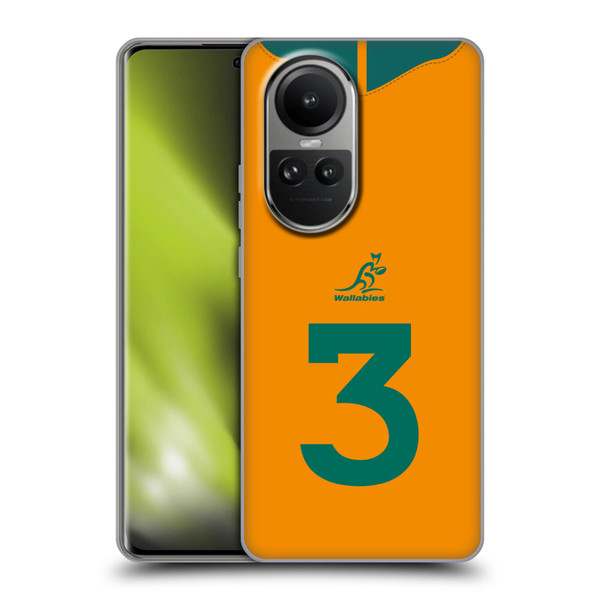 Australia National Rugby Union Team 2021/22 Players Jersey Position 3 Soft Gel Case for OPPO Reno10 5G / Reno10 Pro 5G