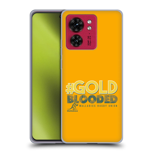 Australia National Rugby Union Team Wallabies Goldblooded Soft Gel Case for Motorola Moto Edge 40