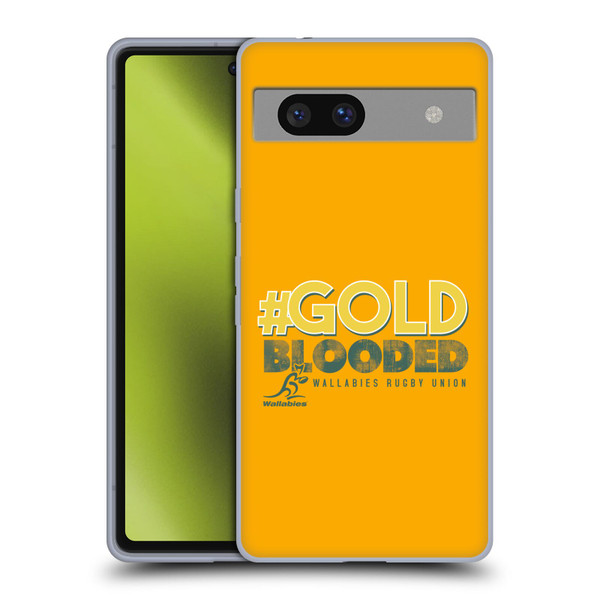 Australia National Rugby Union Team Wallabies Goldblooded Soft Gel Case for Google Pixel 7a