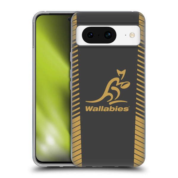 Australia National Rugby Union Team Wallabies Replica Grey Soft Gel Case for Google Pixel 8