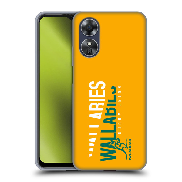 Australia National Rugby Union Team Wallabies Linebreak Yellow Soft Gel Case for OPPO A17