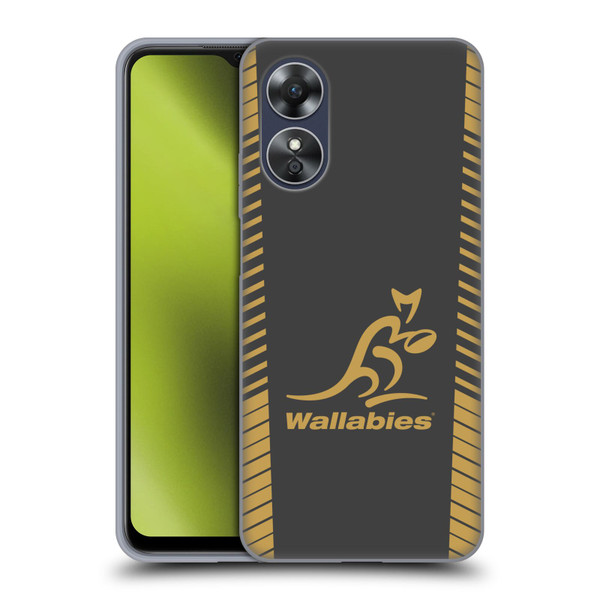 Australia National Rugby Union Team Wallabies Replica Grey Soft Gel Case for OPPO A17