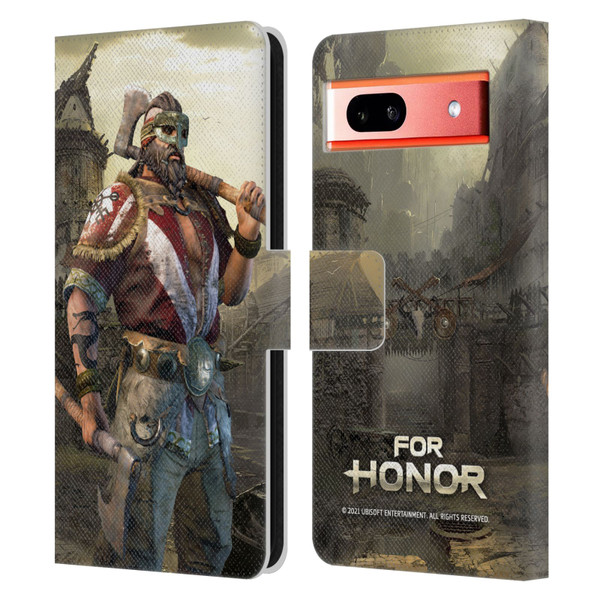 For Honor Characters Berserker Leather Book Wallet Case Cover For Google Pixel 7a
