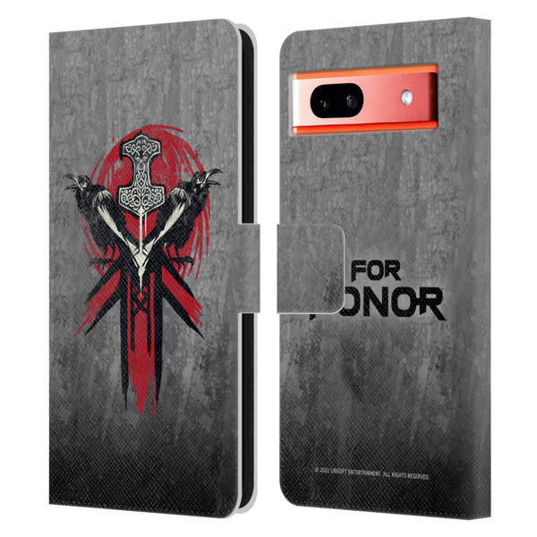 For Honor Icons Viking Leather Book Wallet Case Cover For Google Pixel 7a