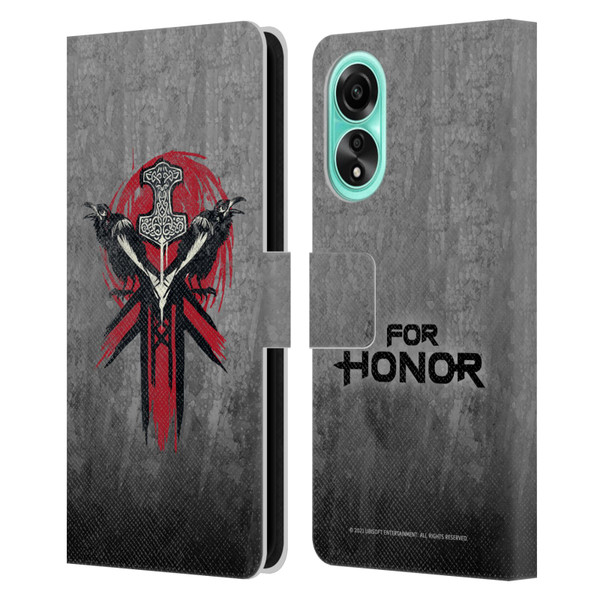 For Honor Icons Viking Leather Book Wallet Case Cover For OPPO A78 4G