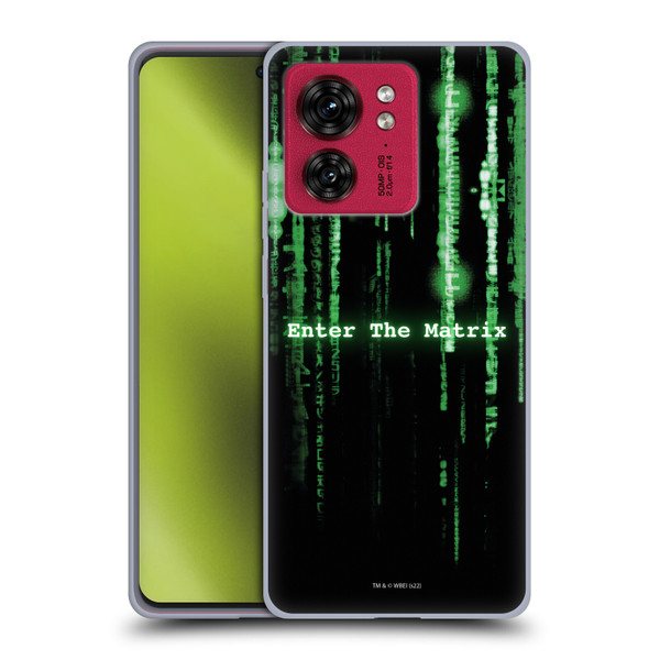 The Matrix Key Art Enter The Matrix Soft Gel Case for Motorola Moto Edge 40