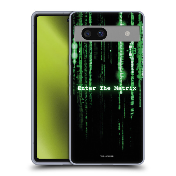 The Matrix Key Art Enter The Matrix Soft Gel Case for Google Pixel 7a