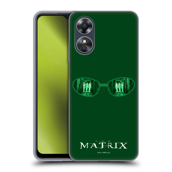 The Matrix Key Art Glass Soft Gel Case for OPPO A17