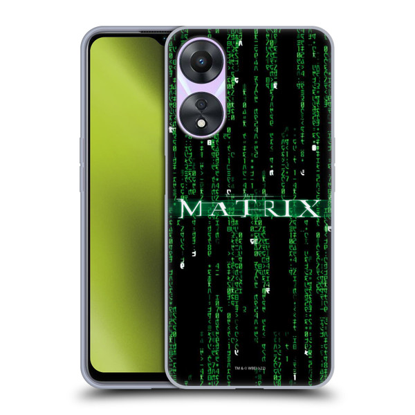 The Matrix Key Art Codes Soft Gel Case for OPPO A78 5G
