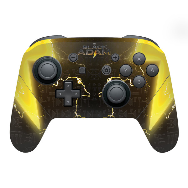 Black Adam Graphic Art Lightning Logo Vinyl Sticker Skin Decal Cover for Nintendo Switch Pro Controller