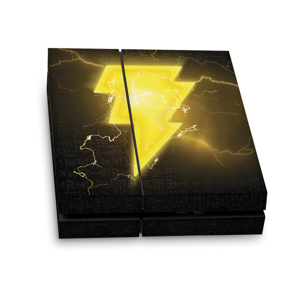 Black Adam Graphic Art Lightning Logo Vinyl Sticker Skin Decal Cover for Sony PS4 Console
