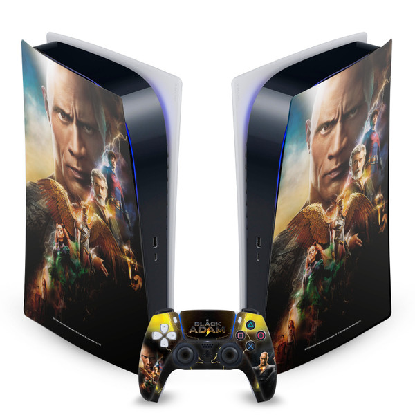 Black Adam Graphic Art Poster Vinyl Sticker Skin Decal Cover for Sony PS5 Digital Edition Bundle