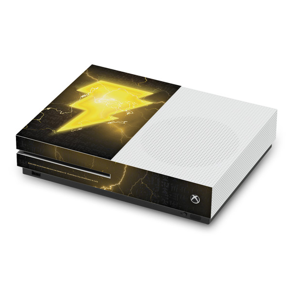 Black Adam Graphic Art Lightning Logo Vinyl Sticker Skin Decal Cover for Microsoft Xbox One S Console