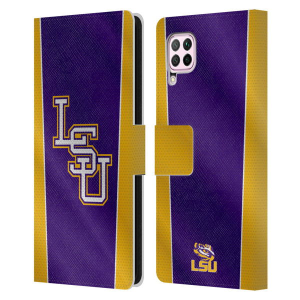 Louisiana State University LSU Louisiana State University Banner Leather Book Wallet Case Cover For Huawei Nova 6 SE / P40 Lite