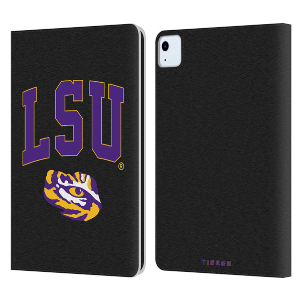 Louisiana State University LSU Louisiana State University Campus Logotype Leather Book Wallet Case Cover For Apple iPad Air 2020 / 2022
