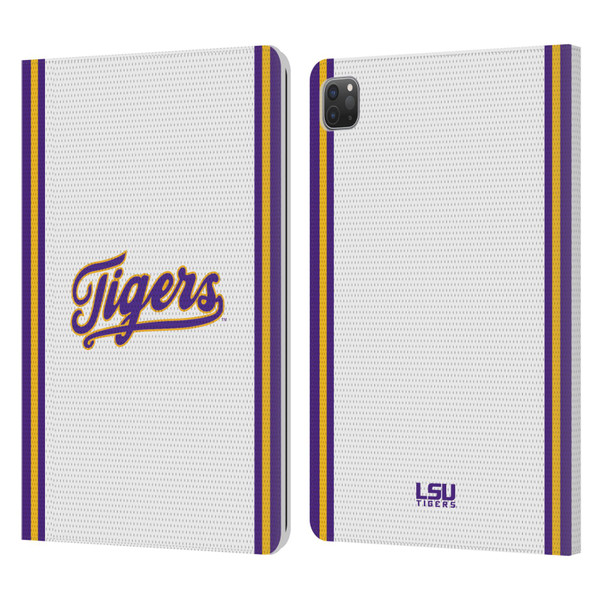 Louisiana State University LSU Louisiana State University Football Jersey Leather Book Wallet Case Cover For Apple iPad Pro 11 2020 / 2021 / 2022