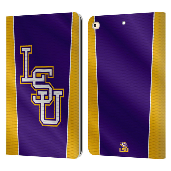 Louisiana State University LSU Louisiana State University Banner Leather Book Wallet Case Cover For Apple iPad 9.7 2017 / iPad 9.7 2018