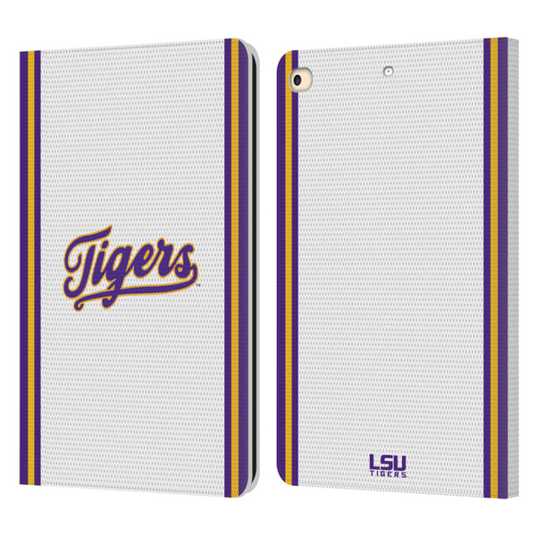 Louisiana State University LSU Louisiana State University Football Jersey Leather Book Wallet Case Cover For Apple iPad 9.7 2017 / iPad 9.7 2018