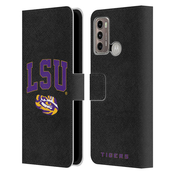 Louisiana State University LSU Louisiana State University Campus Logotype Leather Book Wallet Case Cover For Motorola Moto G60 / Moto G40 Fusion