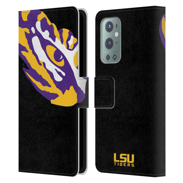 Louisiana State University LSU Louisiana State University Oversized Icon Leather Book Wallet Case Cover For OnePlus 9