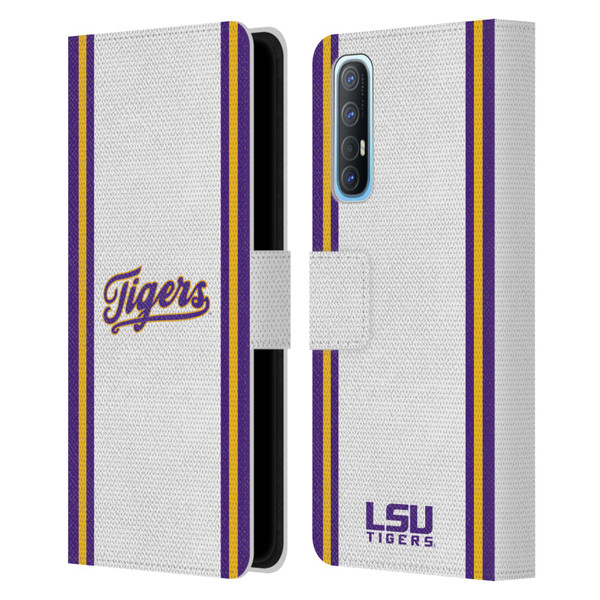 Louisiana State University LSU Louisiana State University Football Jersey Leather Book Wallet Case Cover For OPPO Find X2 Neo 5G